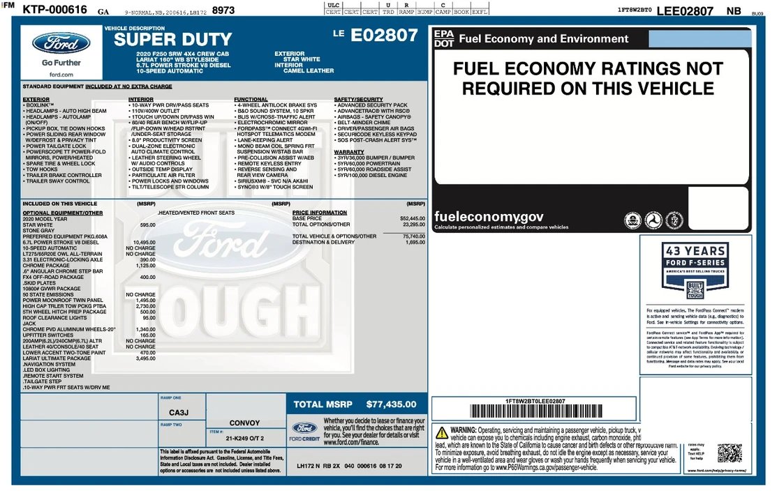 2020 Ford Super Duty 4th Gen - Image 3 of 12