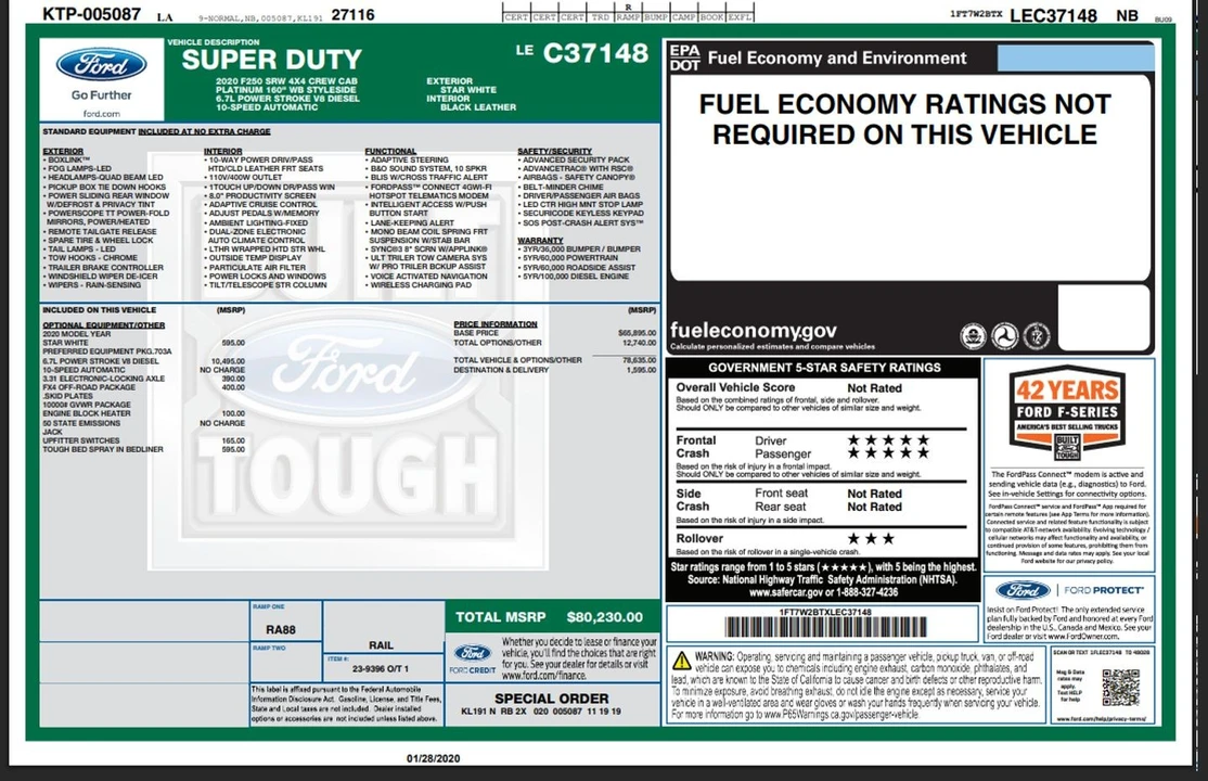 2020 Ford Super Duty 4th Gen - Image 5 of 12