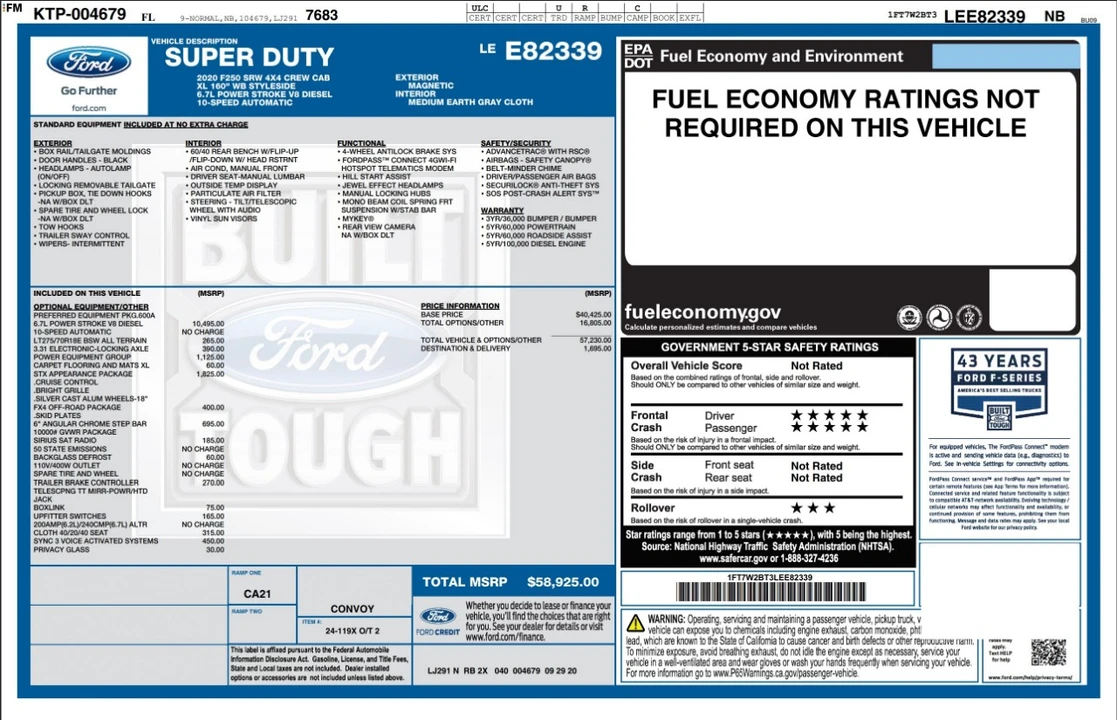 2020 Ford Super Duty 4th Gen - Image 4 of 12