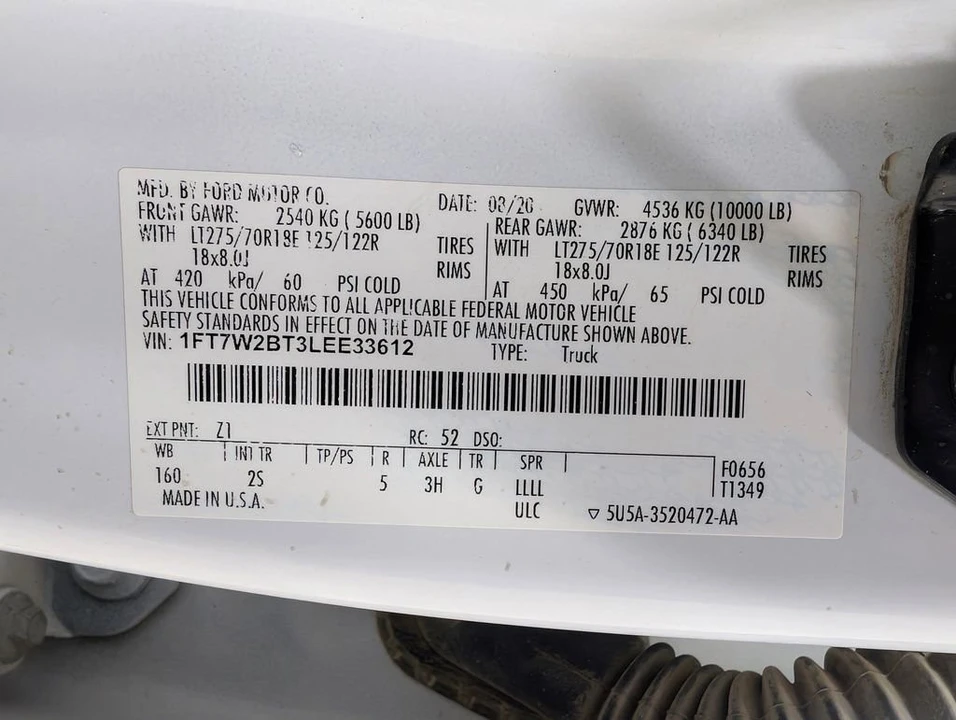 2020 Ford Super Duty 4th Gen - Image 10 of 12