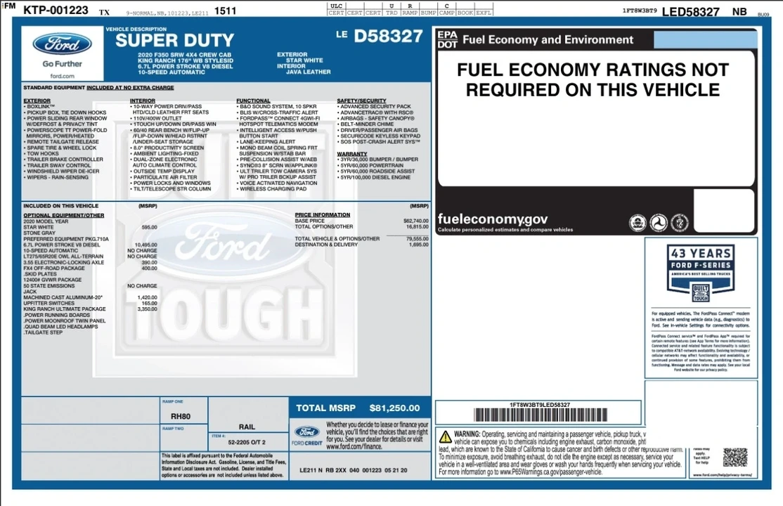 2020 Ford Super Duty 4th Gen - Image 4 of 12