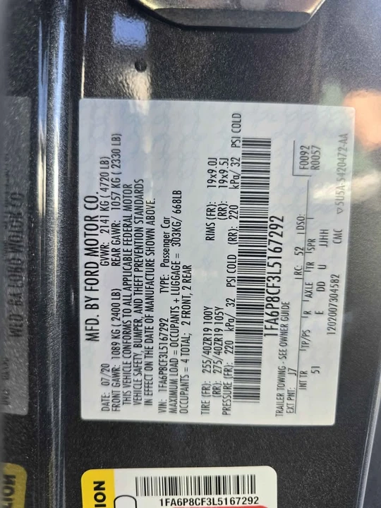 2020 Ford S550 Mustang - Image 18 of 21