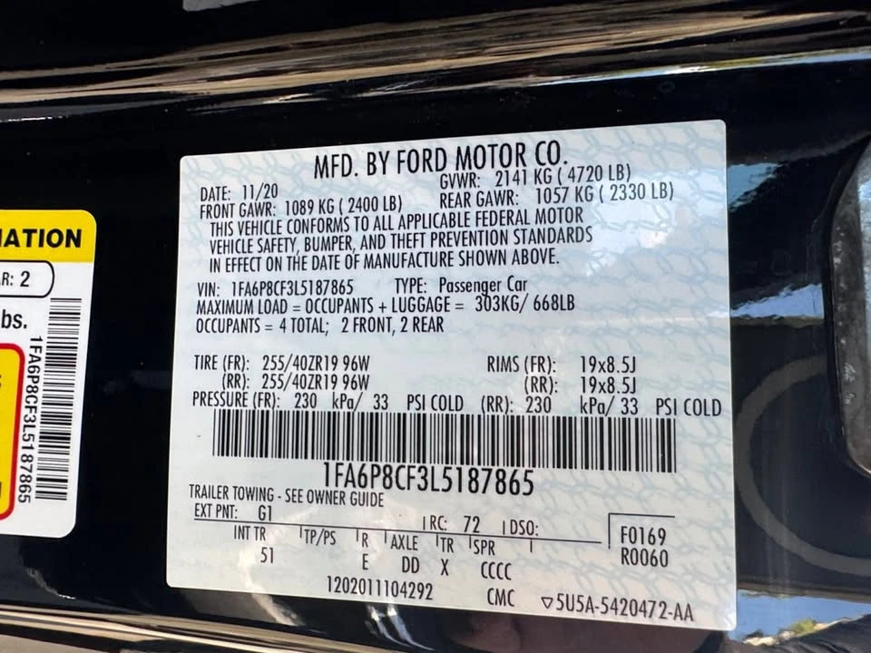 2020 Ford S550 Mustang GT - Image 16 of 20