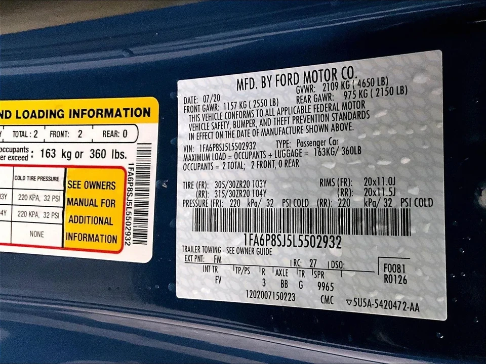 2020 Ford S550 Mustang - Image 31 of 31