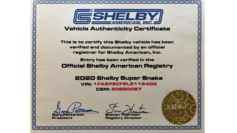2020 Ford S550 Shelby Mustang GT500 - Image 23 of 24