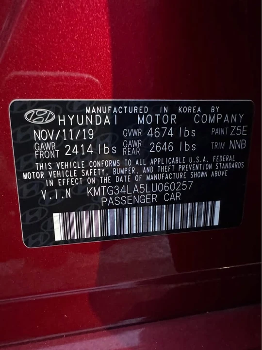 2020 Genesis G70 - Image 17 of 17