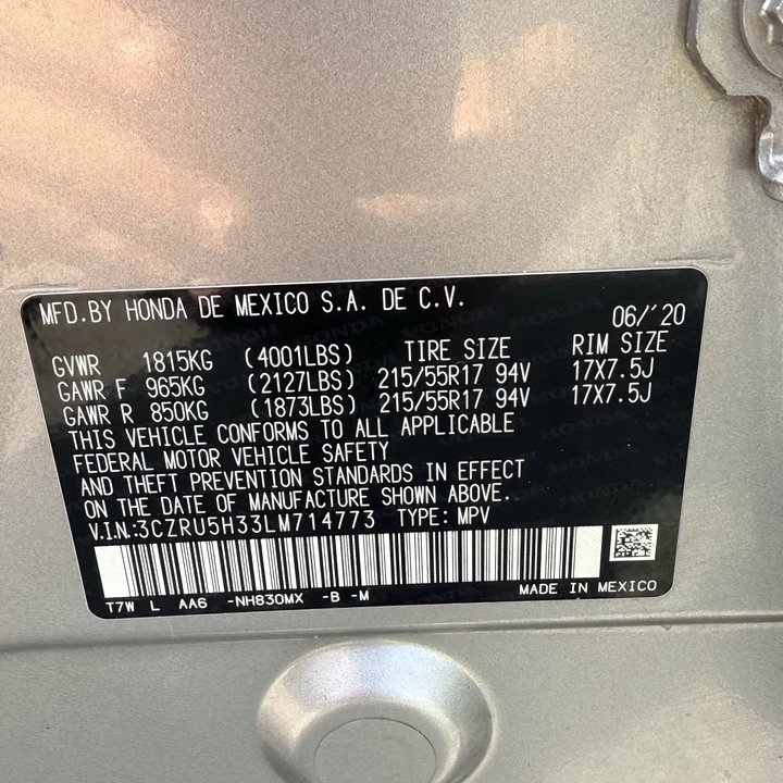 2020 Honda HR-V 2nd Gen - Image 15 of 15