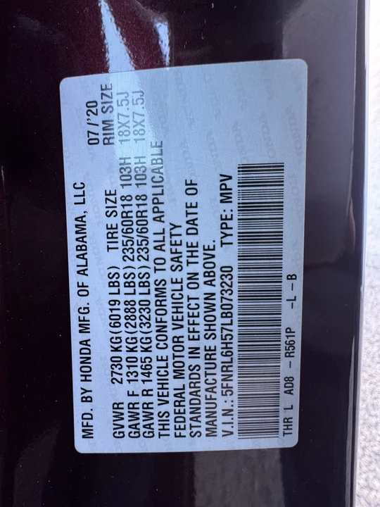 2020 Honda Odyssey - Image 11 of 21