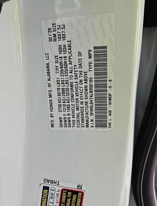 2020 Honda Odyssey - Image 12 of 15