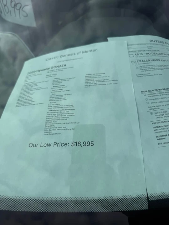 2020 Hyundai Sonata - Image 3 of 6