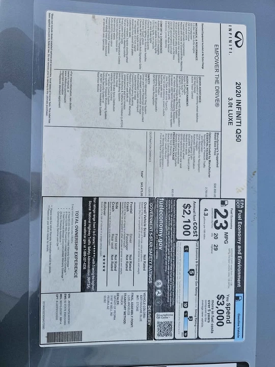 2020 Infiniti Q50 - Image 18 of 19