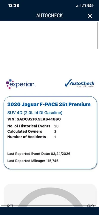 2020 Jaguar F-Pace - Image 8 of 12