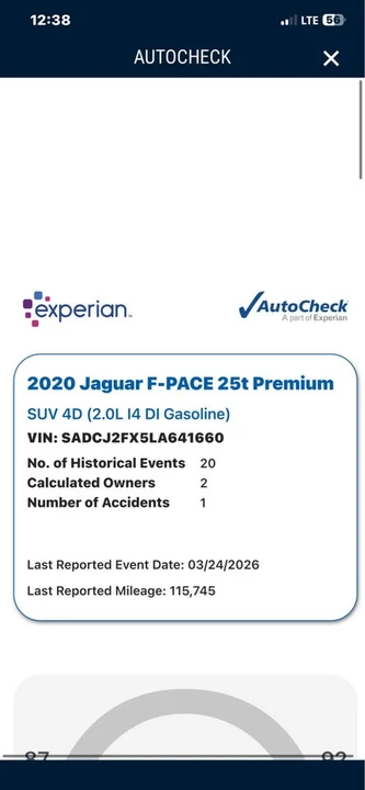 2020 Jaguar F-Pace - Image 8 of 12