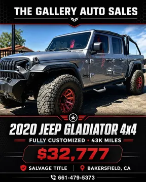 2020 Jeep Gladiator Sport Pickup 4D 5 ft