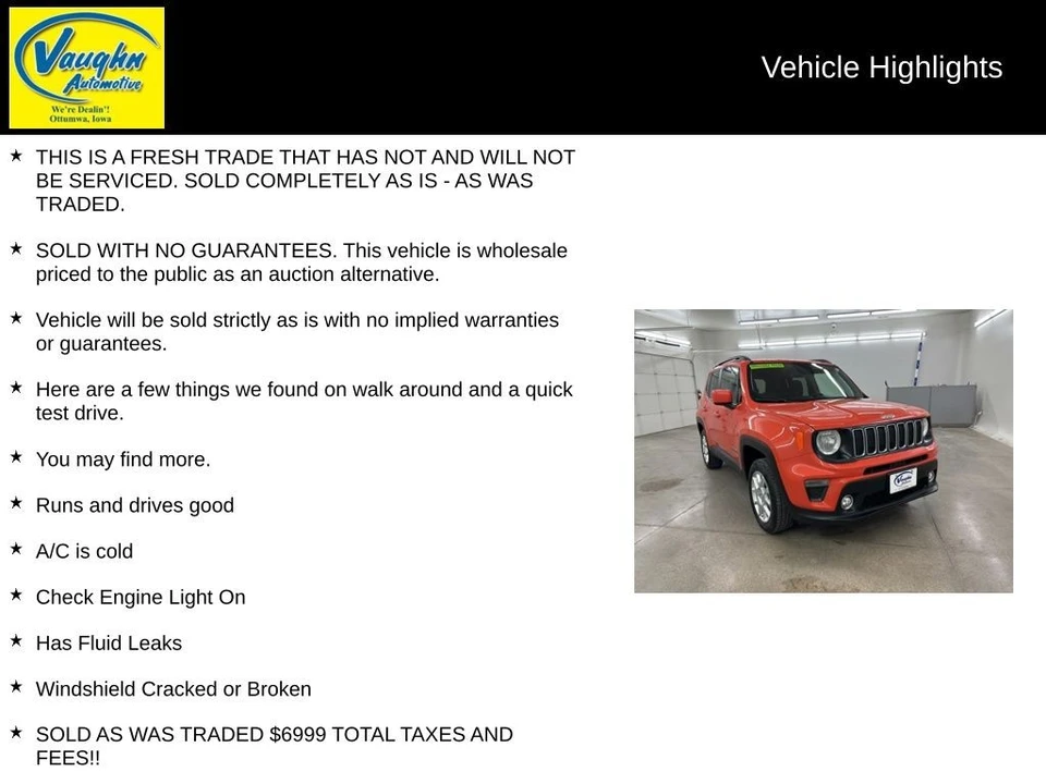 2020 Jeep Renegade - Image 2 of 12