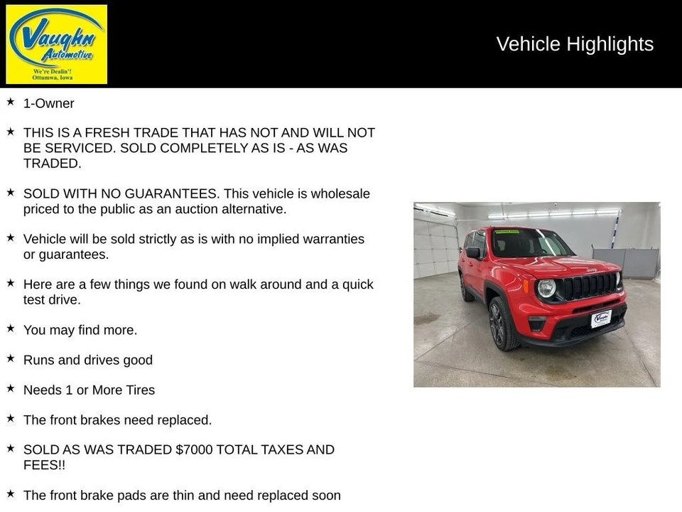 2020 Jeep Renegade - Image 2 of 12