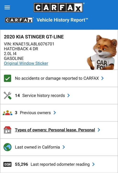 2020 Kia Stinger - Image 14 of 14