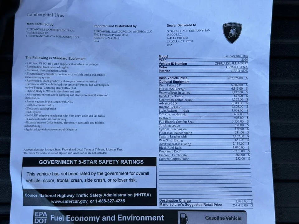 2020 Lamborghini Urus - Image 29 of 30