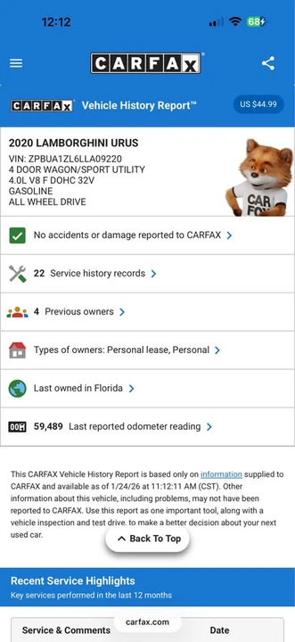 2020 Lamborghini Urus - Image 18 of 19