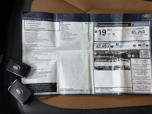 2020 Land Rover Defender L663 - Image 3 of 31
