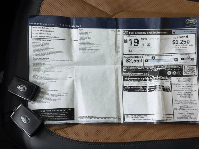 2020 Land Rover Defender L663 - Image 3 of 31