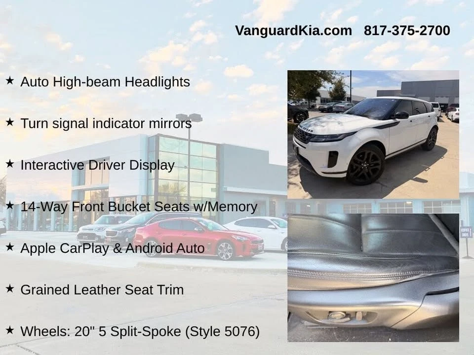 2020 Land Rover Range Rover Evoque 2nd Gen - Image 12 of 20