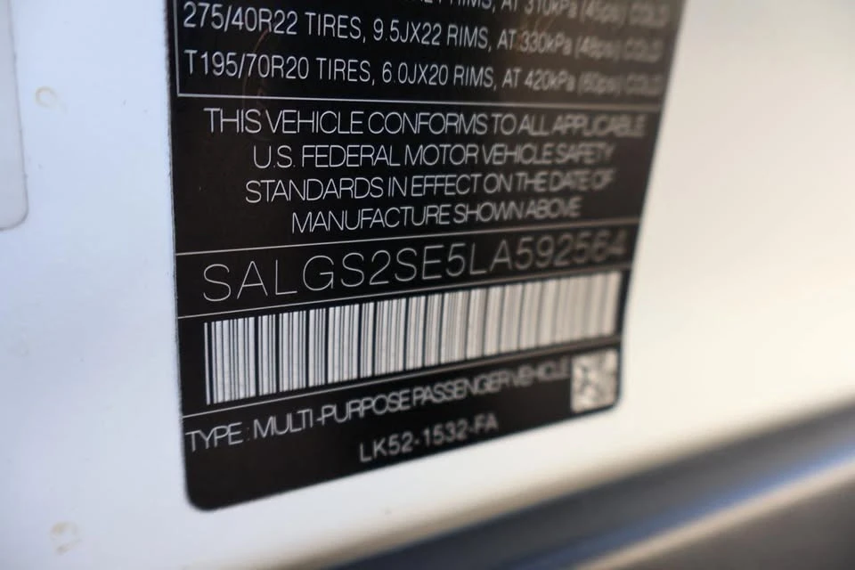 2020 Land Rover Range Rover L405 - Image 20 of 20