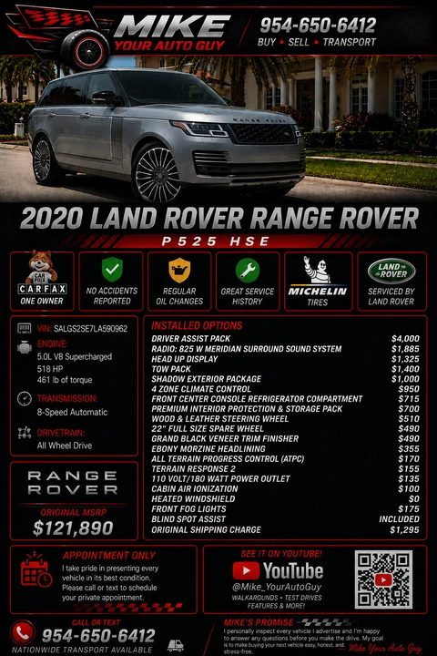 2020 Land Rover Range Rover L405 - Image 2 of 31