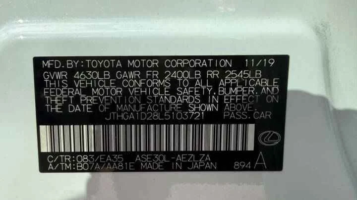 2020 Lexus IS 3rd Gen - Image 10 of 10