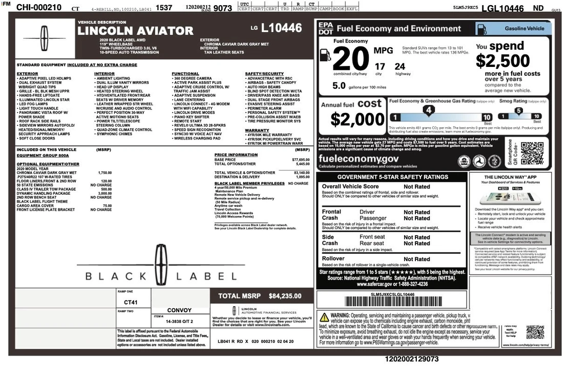 2020 Lincoln Aviator 2nd Gen - Image 2 of 21