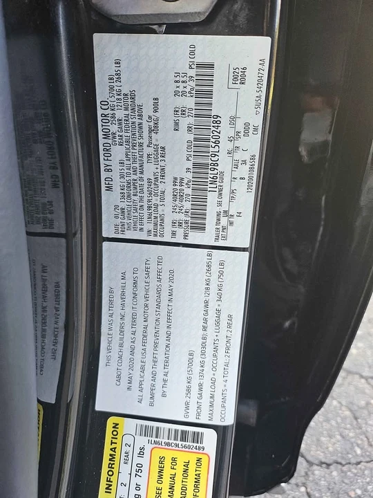 2020 Lincoln Continental 10th Gen - Image 10 of 20