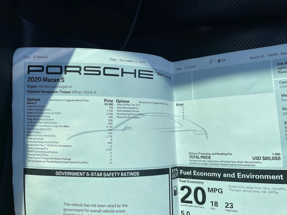 2020 Porsche Macan S - Image 21 of 22
