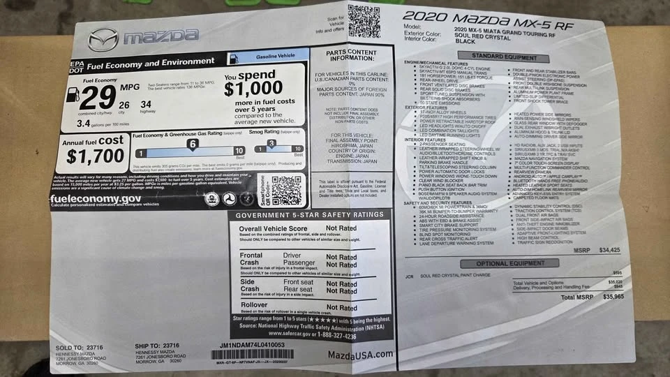 2020 Mazda ND MX-5 Miata - Image 16 of 16