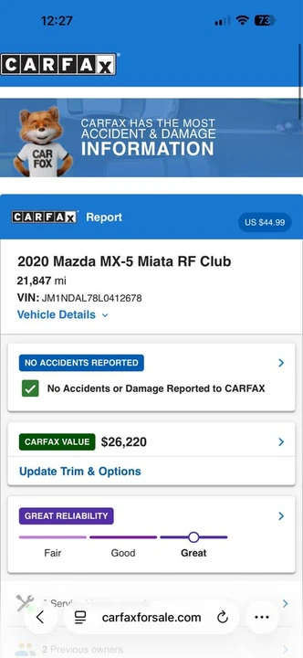 2020 Mazda ND MX-5 Miata - Image 7 of 7