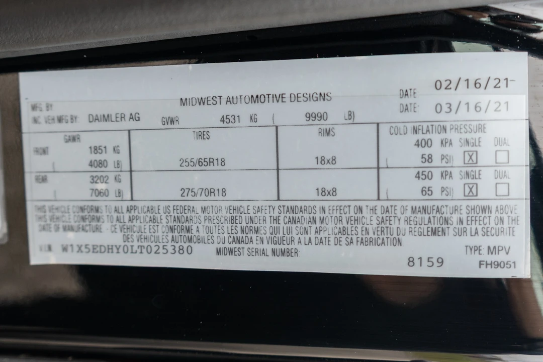 2020 Mercedes-Benz VS30 Sprinter - Image 20 of 21