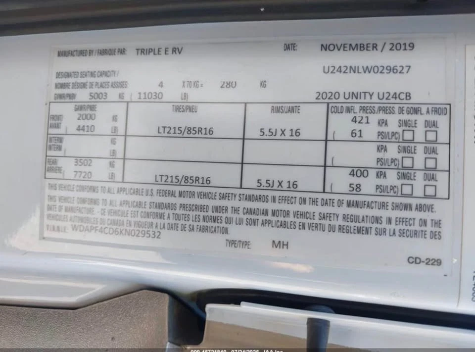 2020 Mercedes-Benz VS30 Sprinter - Image 9 of 12