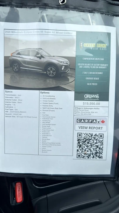 2020 Mitsubishi Eclipse Cross - Image 18 of 19