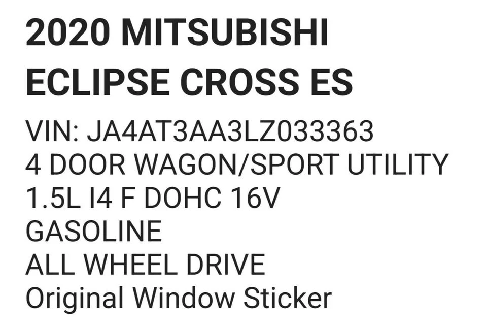 2020 Mitsubishi Eclipse Cross - Image 12 of 12