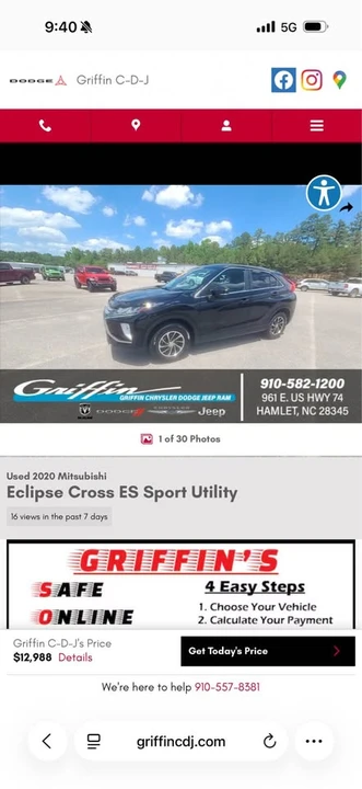 2020 Mitsubishi Eclipse Cross - Image 4 of 4