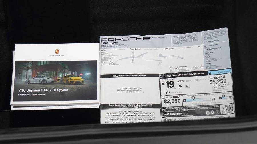 2020 Porsche 718 Boxster Spyder - Image 20 of 31
