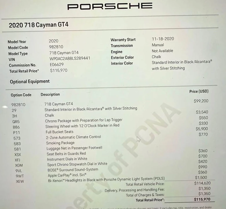 2020 Porsche 718 Cayman - Image 17 of 17