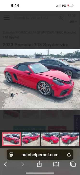 2020 Porsche 718 Boxster Spyder - Image 4 of 7