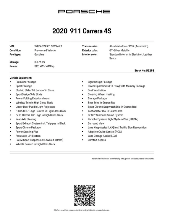 2020 Porsche 992 Carrera 4S - Image 3 of 14