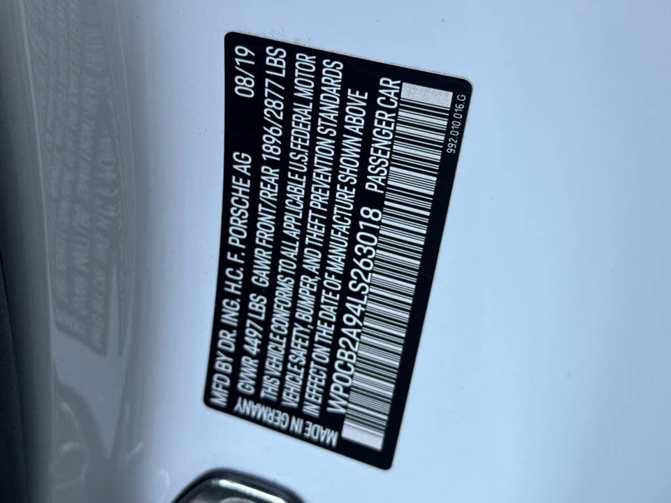 2020 Porsche 992 Carrera S - Image 28 of 29