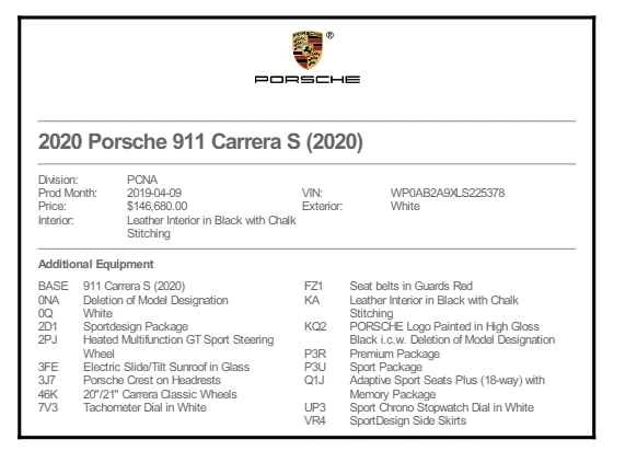 2020 Porsche 992 Carrera S - Image 5 of 5