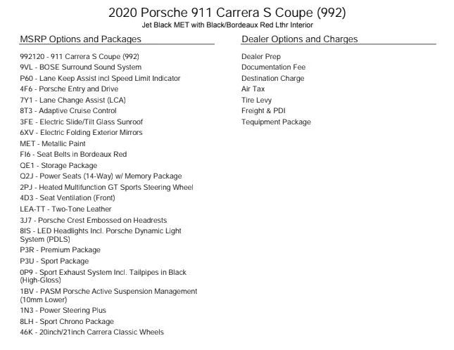 2020 Porsche 992 Carrera S - Image 12 of 12