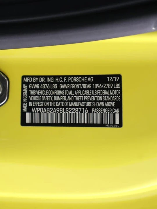 2020 Porsche 992 Carrera S - Image 19 of 31