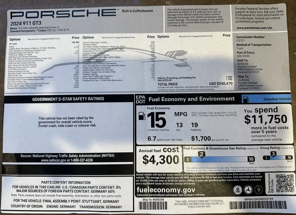 2020 Porsche 991 GT3 - Image 18 of 20