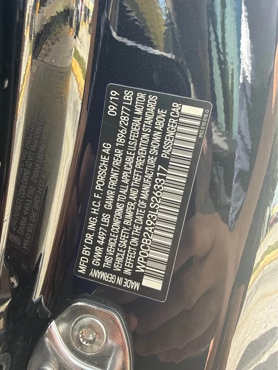 2020 Porsche 992 Carrera S - Image 3 of 3