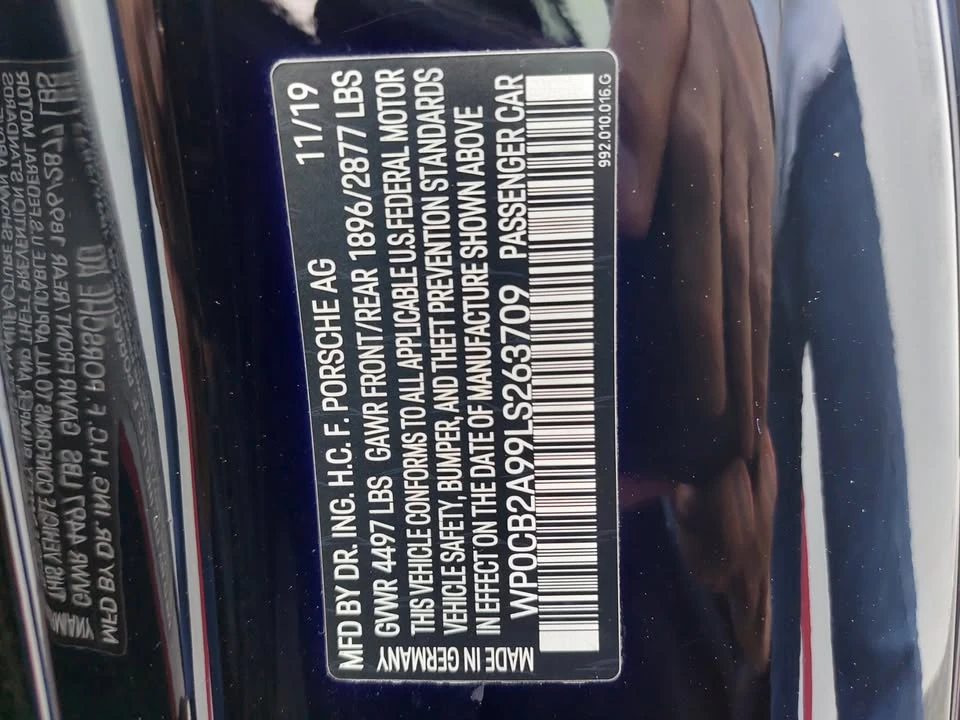 2020 Porsche 992 Carrera S - Image 7 of 20